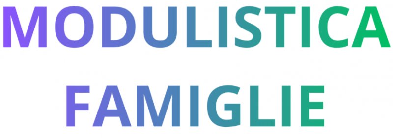 Modulistica famiglie