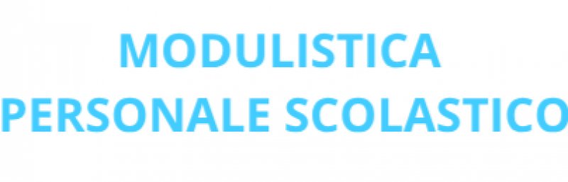 Modulistica Personale Scolastico